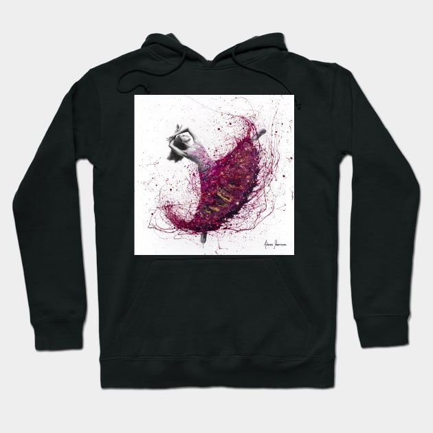 Magenta Night Dance Hoodie by AshvinHarrison